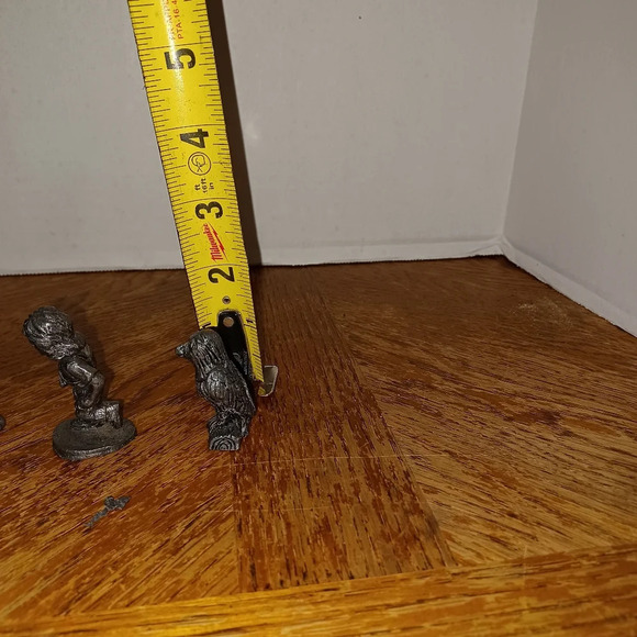 Lot Of 5 Vintage Pewter Figurines. In good condition see pictures for reference - Picture 9 of 9